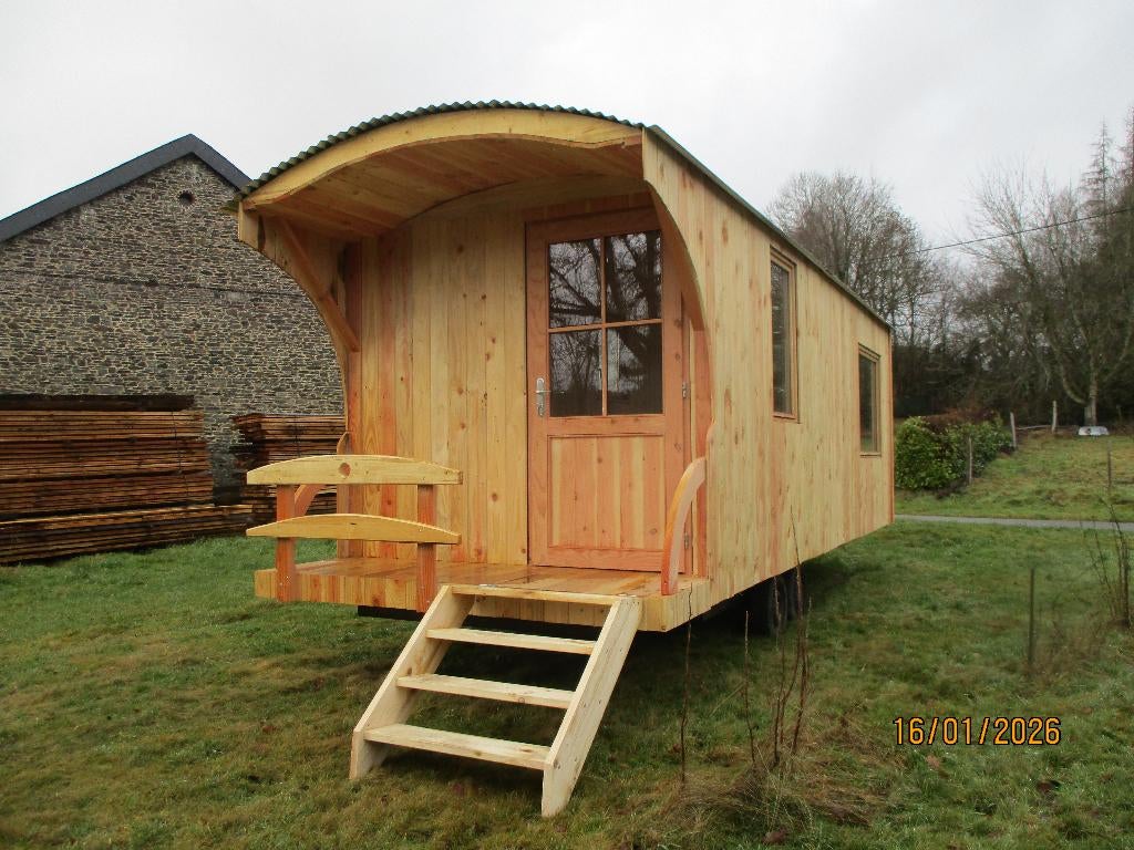 roulotte, Immo, Résidences secondaires à vendre, Autres types, 1 chambres, Province de Luxembourg