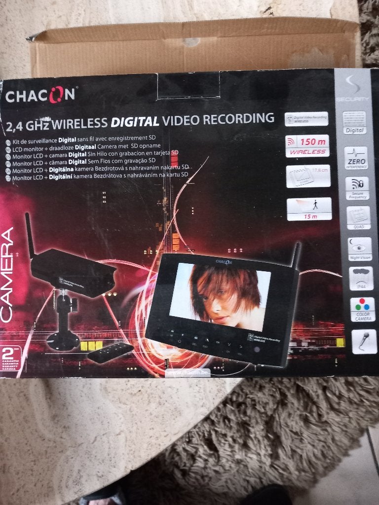 Chacon 2,4 GHz bewakingscamera, TV, Hi-fi & Vidéo, Caméras de surveillance, Enlèvement, Neuf, Caméra extérieure