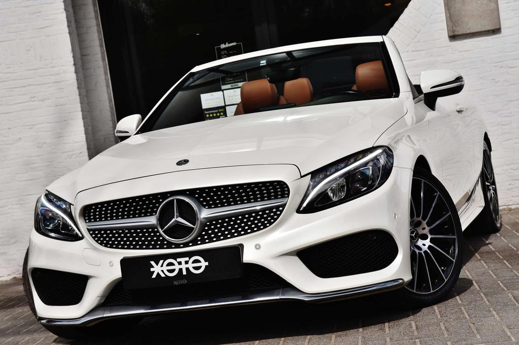 Mercedes-Benz C-Klasse 180 CABRIO AUT. AMG LINE (bj 2018), Auto's, Mercedes-Benz, Automaat, 4 zetels, Achterwielaandrijving, Gebruikt