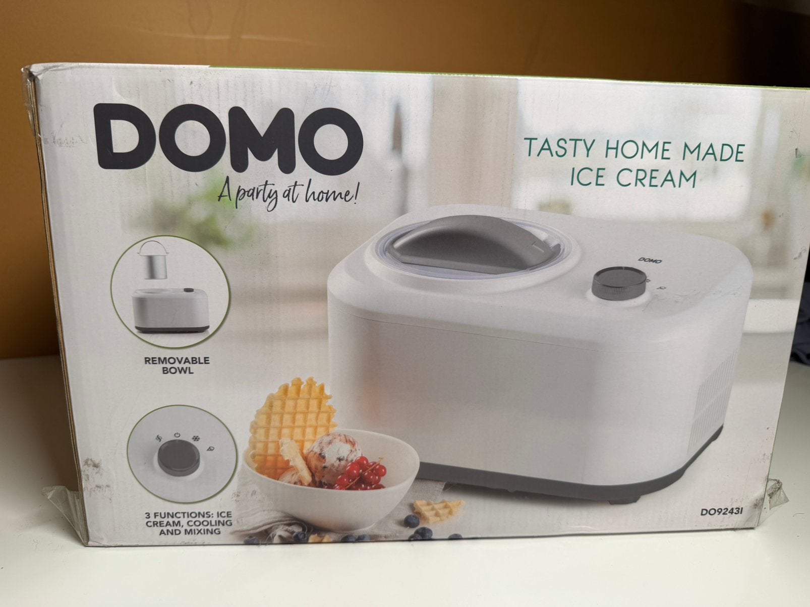 Domo SORBETIERE DO92431, Elektronische apparatuur, Ophalen, Nieuw, Zelfvriezend
