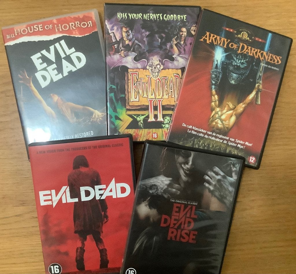 Evil Dead Collectie 5 Dvd's Zeldzaam !, Vanaf 16 jaar, Nederlands, Ophalen of Verzenden, Gebruikt