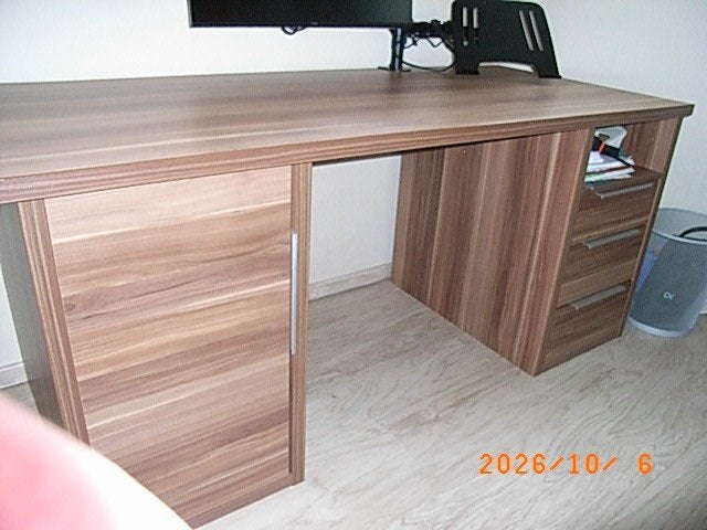 Bureau bruin, Ophalen, 160 cm, Hout, Bruin