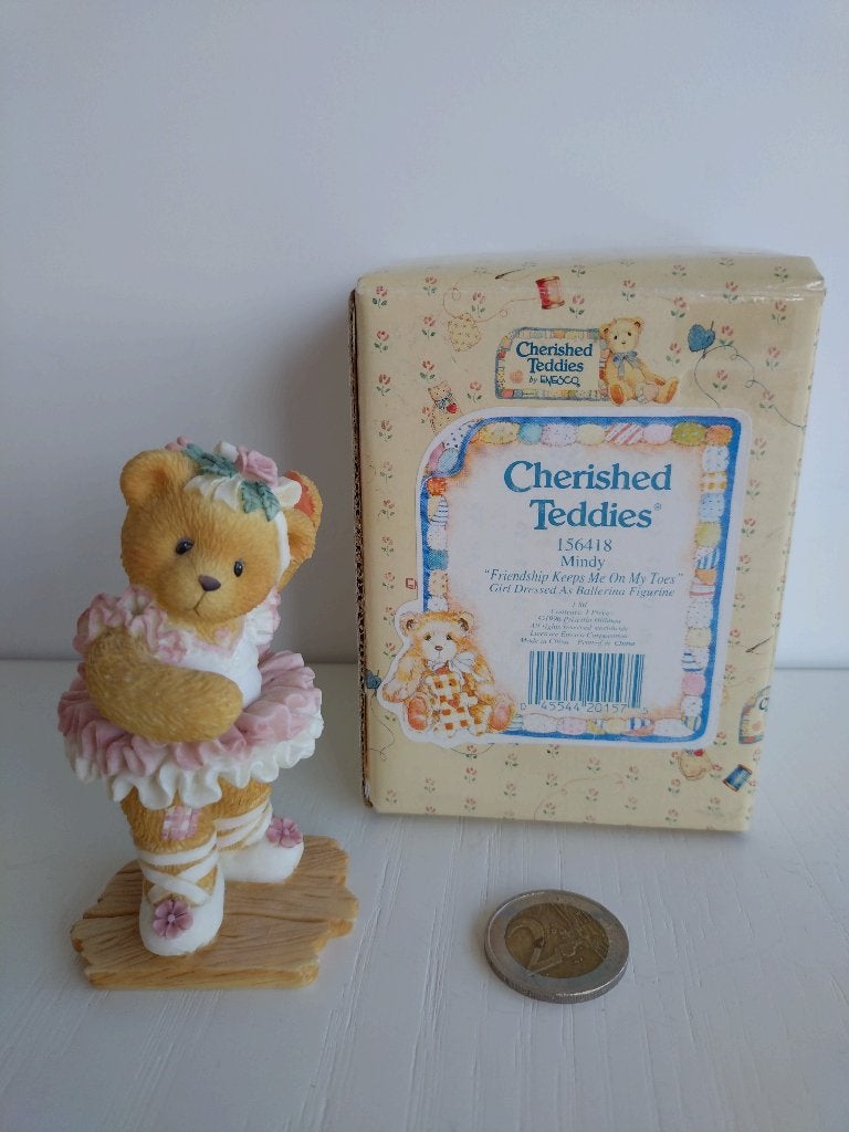 Cherished teddies - Mindy, Collections, Ours & Peluches, Enlèvement ou Envoi, Comme neuf, Statue, Cherished Teddies