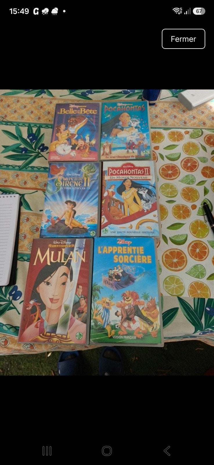 lot de casette vhs, Tekenfilm, Ophalen of Verzenden, Zo goed als nieuw, Vanaf 6 jaar