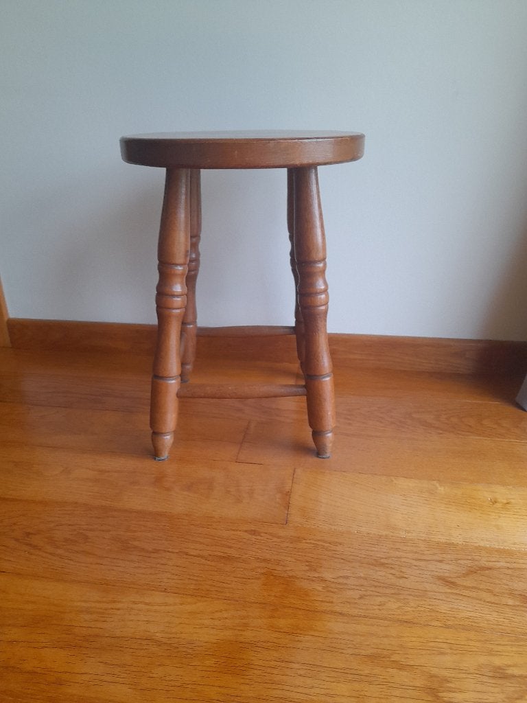 Tabouret en chêne, Maison & Meubles, 1 tabouret, Avec repose-pieds, 30 à 60 cm, Enlèvement