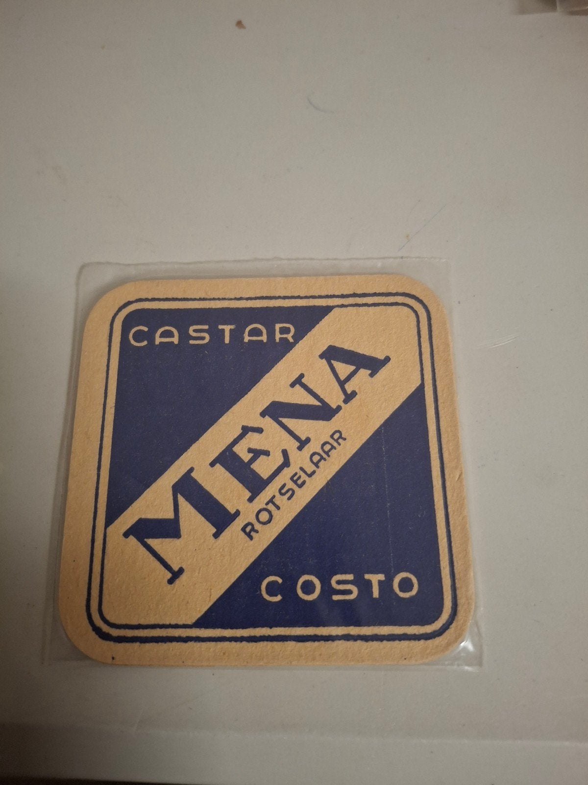 oud bierviltje castar mena rotselaar, Collections, Enlèvement ou Envoi