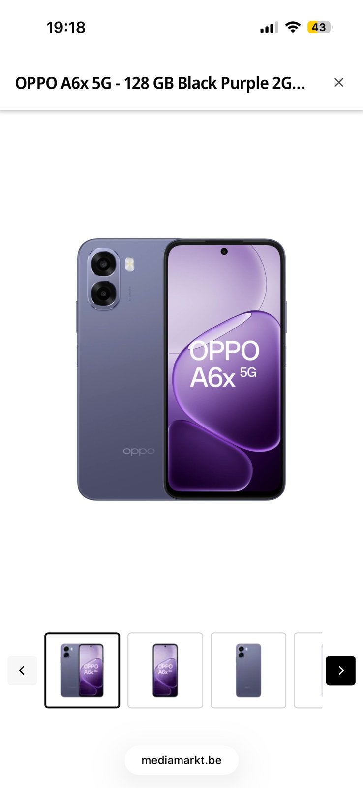 Oppo A6x, Enlèvement ou Envoi, Comme neuf