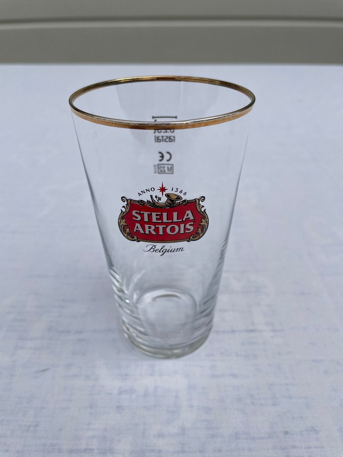 Glas Stella Artois 0,25 l Belgium, Ophalen of Verzenden, Zo goed als nieuw, Stella Artois