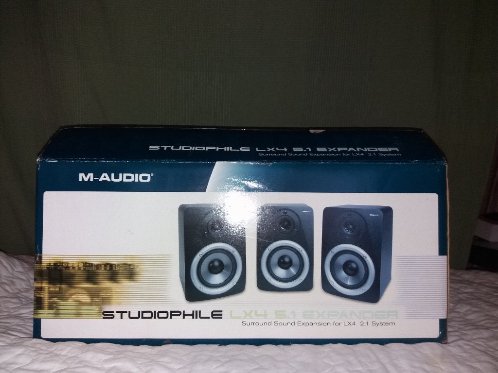 M-Audio Audiophile LX4 Sattelite Speakers, Ophalen, Zo goed als nieuw