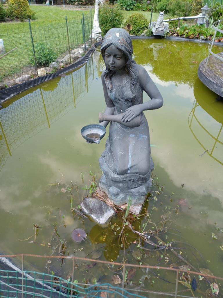 Statue d'étang en bronze, Jardin & Terrasse, Enlèvement, Utilisé, Autres matériaux, Homme