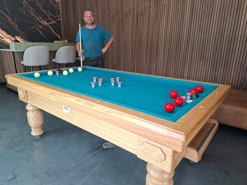 Biljarts en voetbaltafels., Enlèvement, Comme neuf, Table de billard