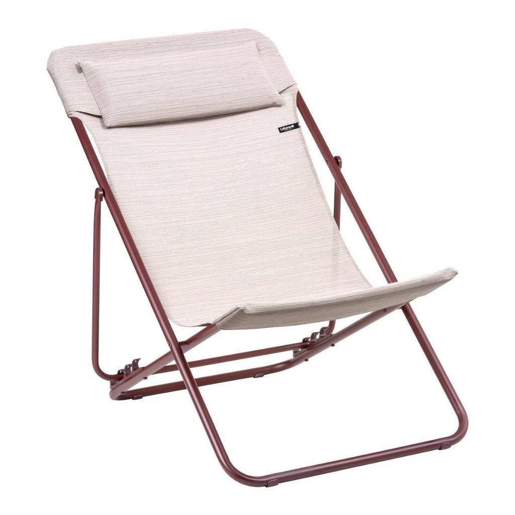 LAFUMA Transat jardin + repose jambes LAFUMA, Enlèvement, Comme neuf, Pliant