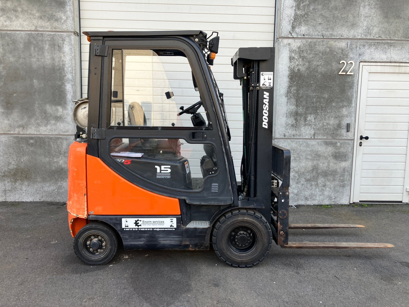 Heftruck Doosan 1,5 ton gas, Enlèvement ou Envoi