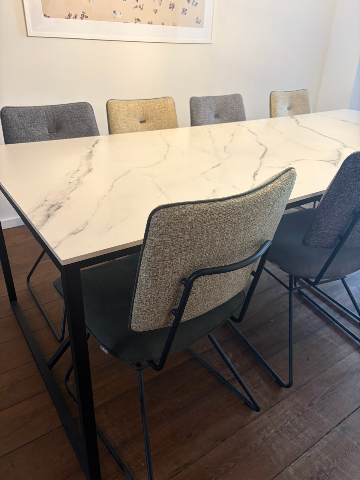 Table à manger en céramique, Maison & Meubles, Enlèvement, Comme neuf