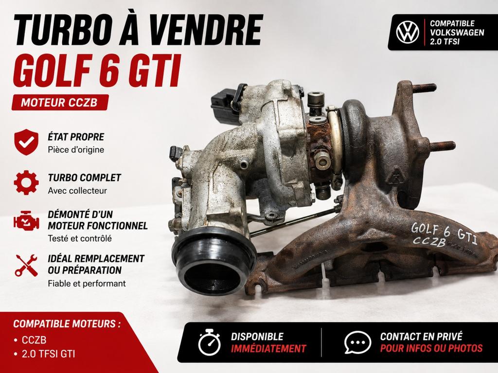 🔥 TURBO À VENDRE – VOLKSWAGEN GOLF 6 GTI 🔥, Autos : Pièces & Accessoires, Moteurs & Accessoires, Volkswagen