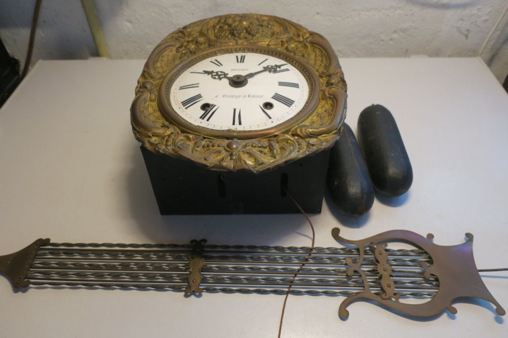 horloge ancienne en cuivre, Antiquités & Art, Enlèvement, Cuivre