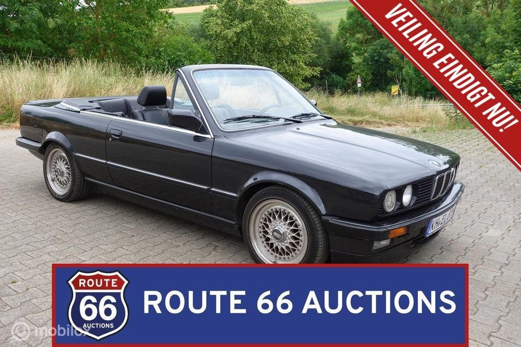 BMW 320i Cabriolet | 1987 | Route 66 Auctions, Achat, Entreprise, Boîte manuelle, Autre carrosserie