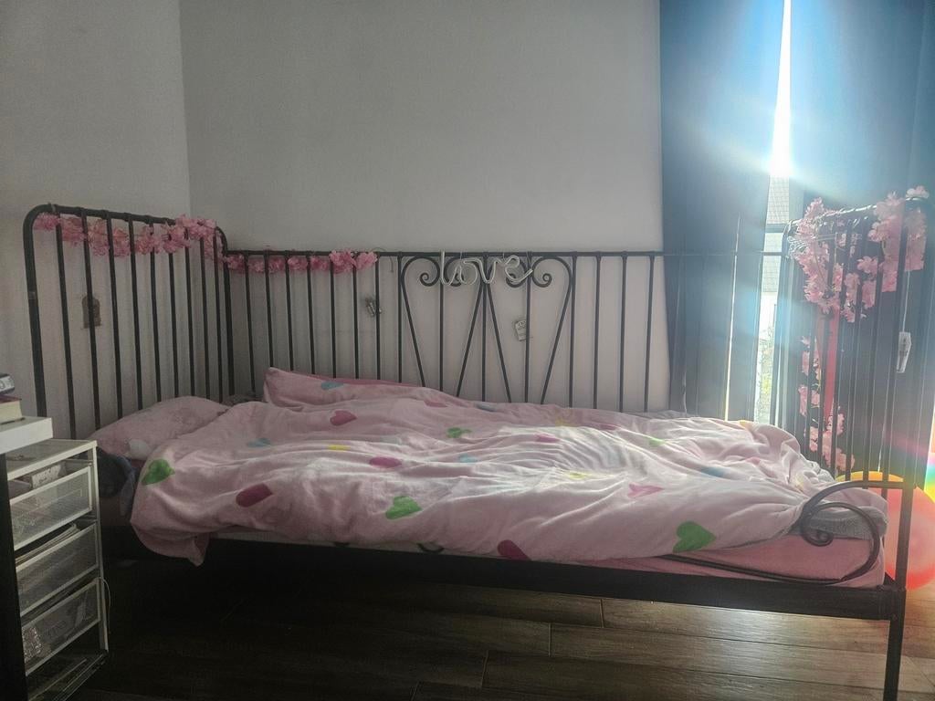 Meldal bed ikea, Ophalen, Lattenbodem