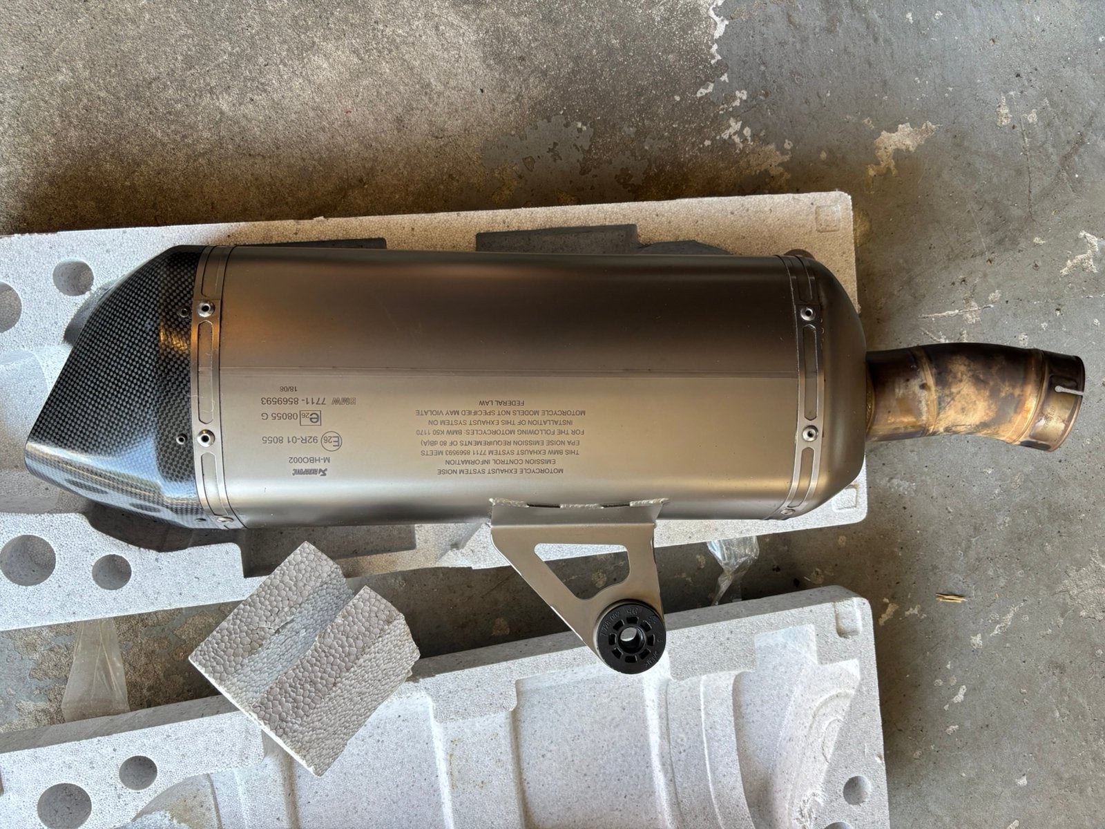 Akrapovic 1250 GS uitlaat., Ophalen, Gebruikt