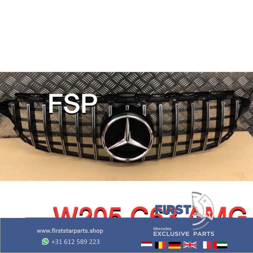 W205 C Klasse 63 AMG Facelift gril Origineel Mercedes grille, Utilisé, -, -, Enlèvement ou Envoi