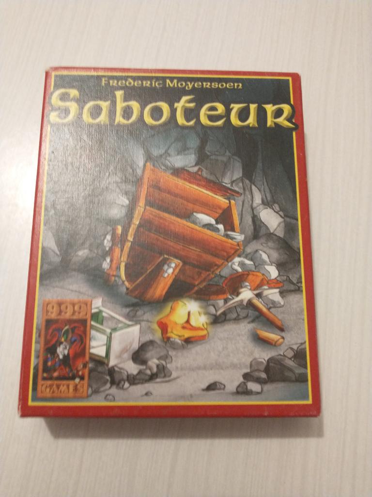 Saboteur (999 Games), Trois ou quatre joueurs, Enlèvement ou Envoi, Utilisé, 999 Games