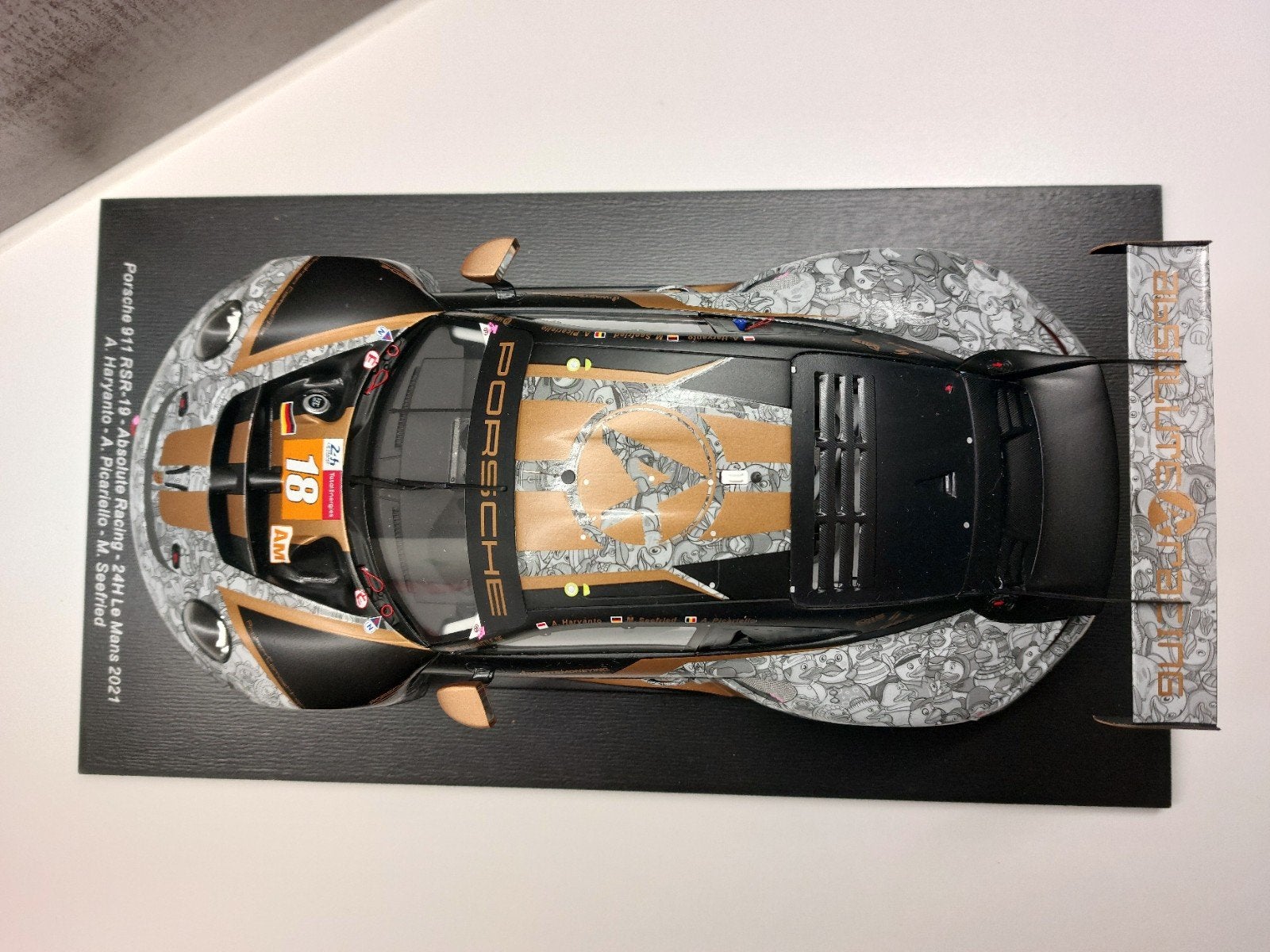 1/18 Porsche 911 RSR-19 #18 Absolute Racing 24h Le Mans 2021, Hobby en Vrije tijd, Ophalen of Verzenden, Nieuw, Auto
