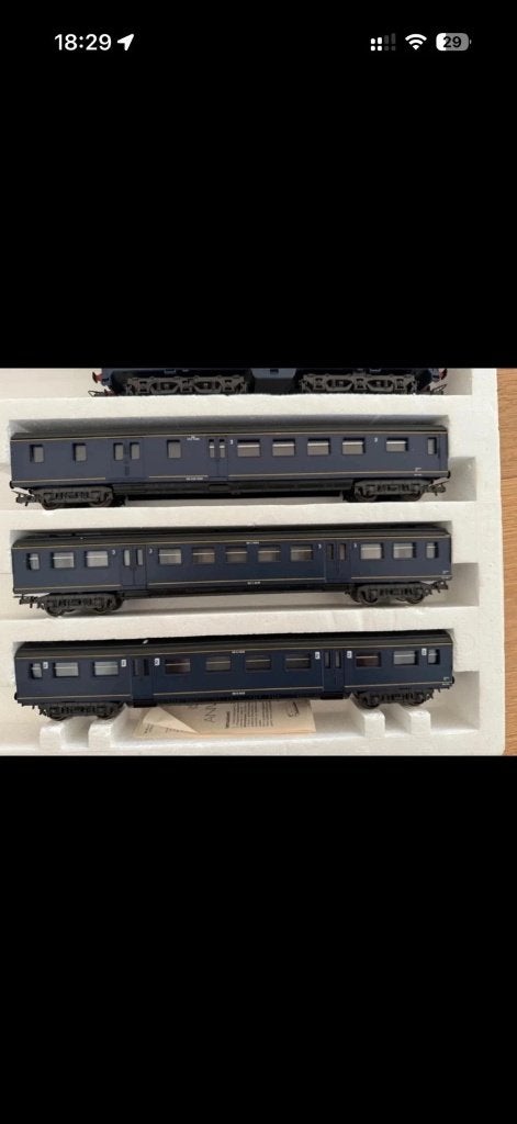 Treinset H0 Lima Golden Series 149721 NS 1220 + 3 rijtuigen, Treinset, Gelijkstroom, Ophalen of Verzenden, Lima