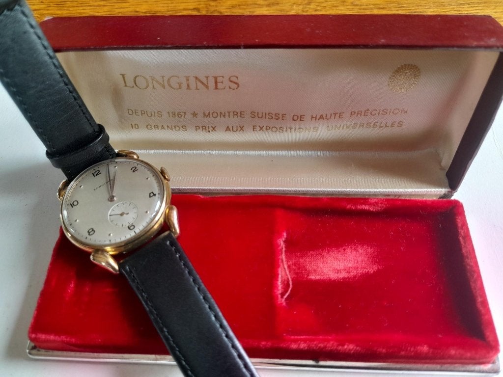 Montre Longines vintage., Montre-bracelet, Enlèvement ou Envoi, Acier, Longines