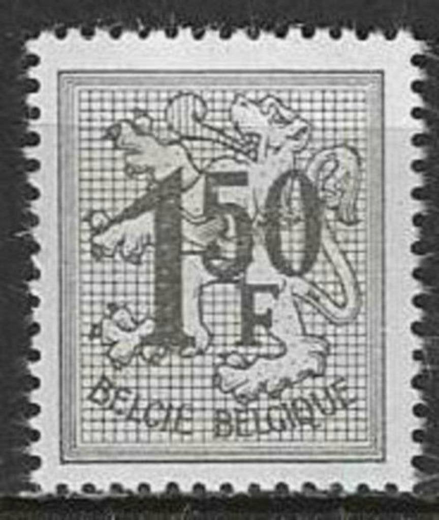 Belgie 1969 - Yvert 1518 - Cijfer op heraldieke leeuw (PF), Postzegels en Munten, Postzegels | Europa | België, Postfris, Postfris