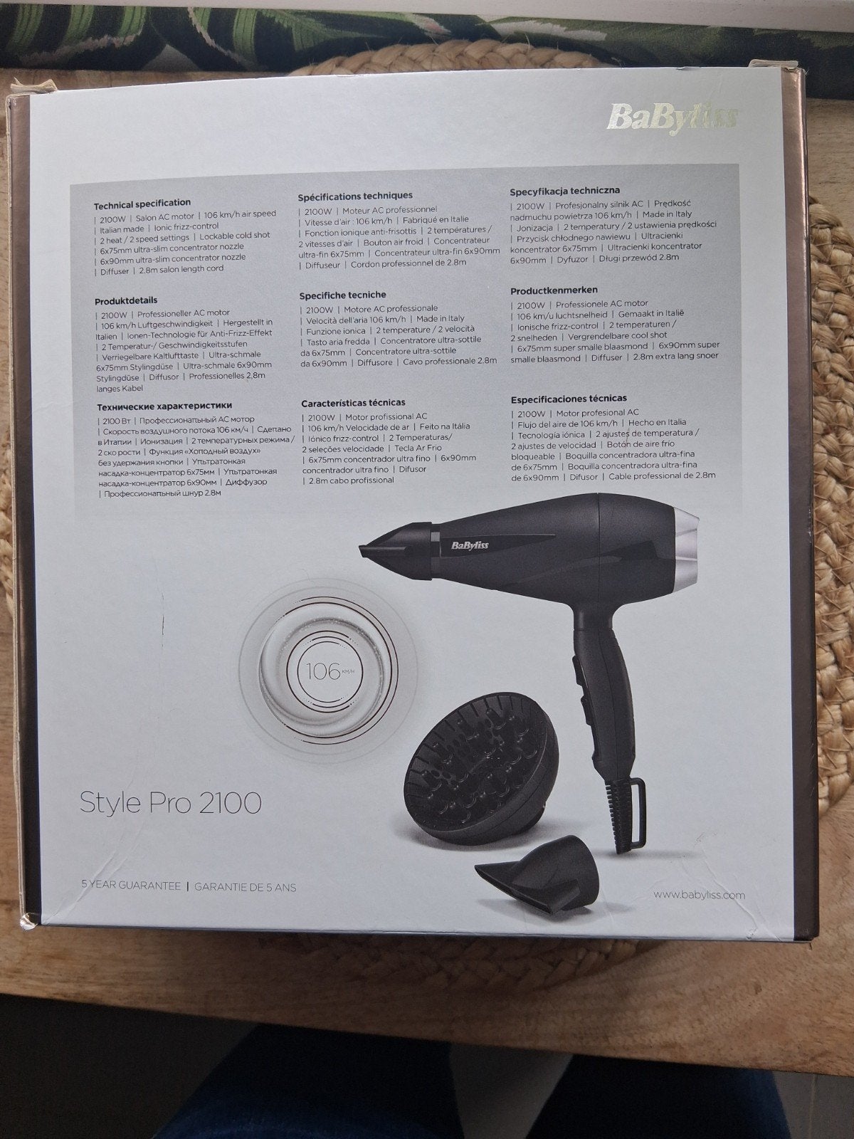 Italian  Babyliss performance style haardroger, Antiek en Kunst, Ophalen