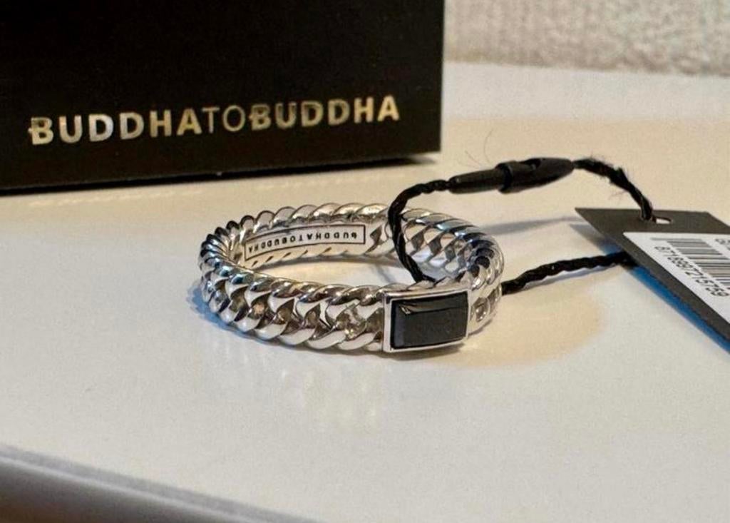 Buddha to Buddha ring 14 karaat goud! maat 20,4mm / nieuw!, Neuf, Femme ou Homme, Or, Avec pierre précieuse