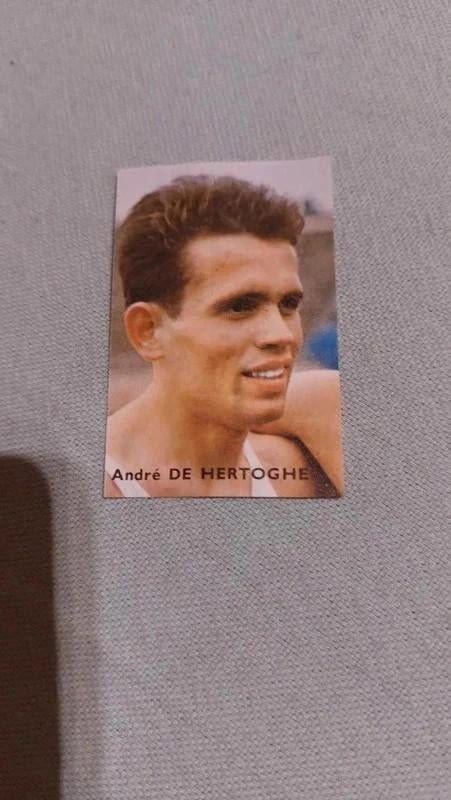 Prentje/Chromo : André De Hertoghe / Atletiek / Victoria, 1960 tot 1980, Gebruikt, Ophalen of Verzenden, Prent