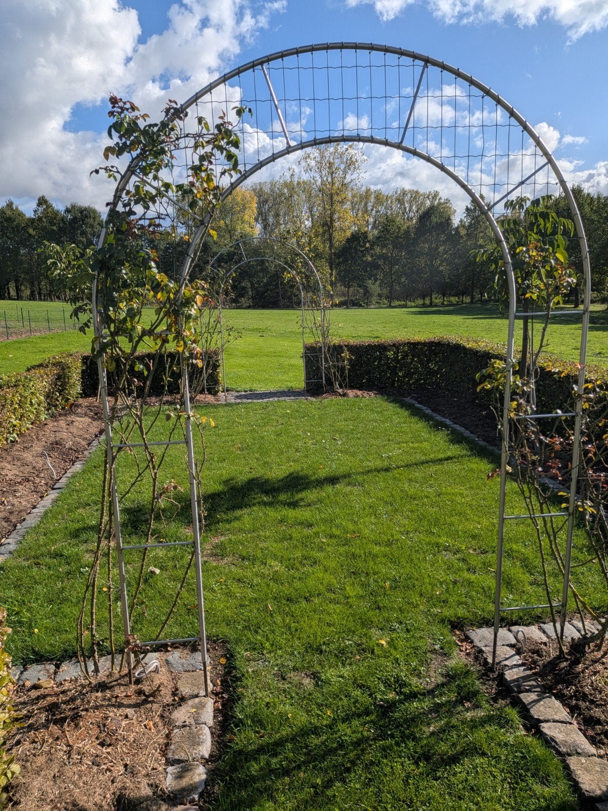 Inox tuin bogen, Tuin en Terras, Ophalen, Zo goed als nieuw, Overige materialen, Sierhekwerk