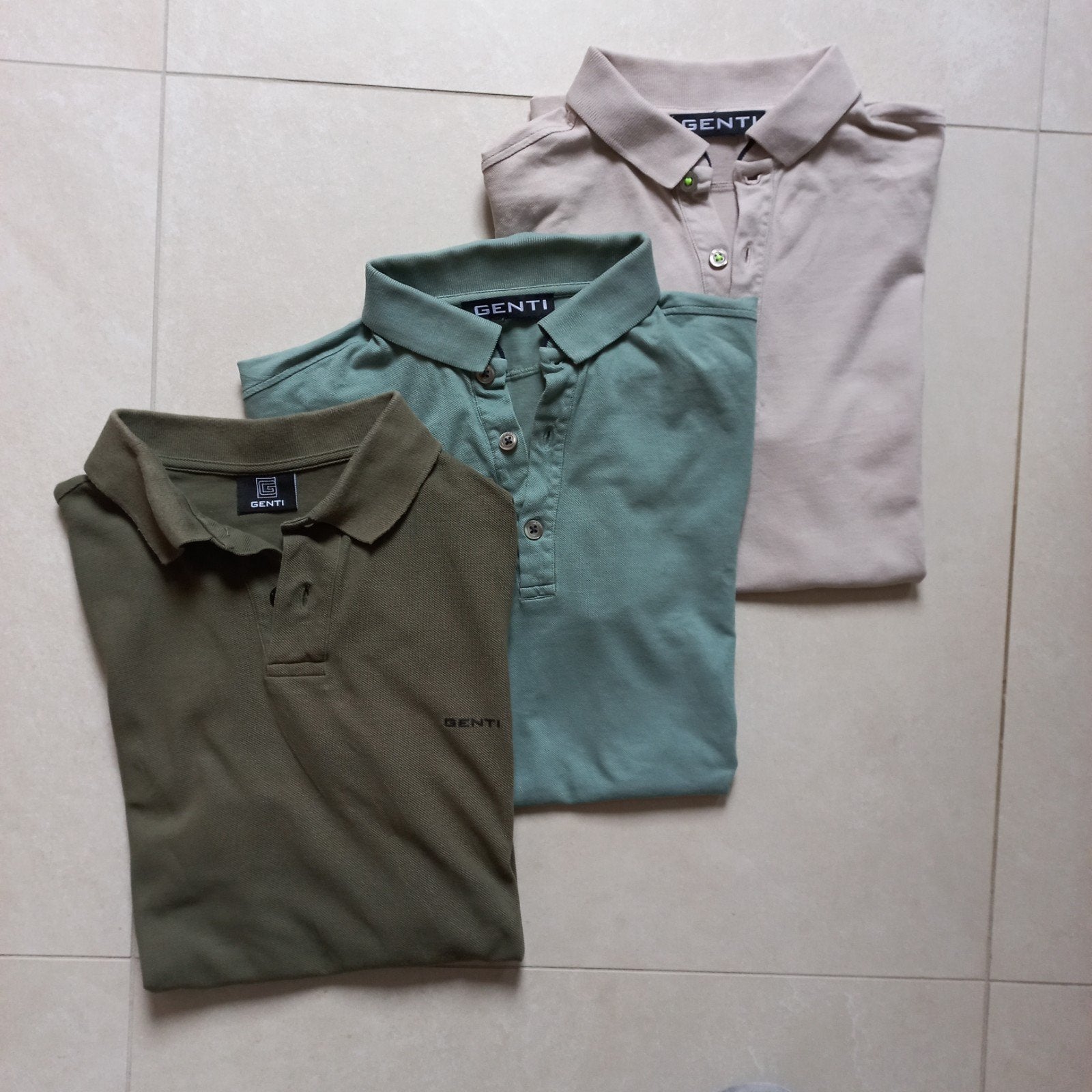 3 stijlvolle polo's van Genti maat S in uitstekende staat., Kleding | Heren, Polo's, Overige kleuren, Verzenden, Zo goed als nieuw