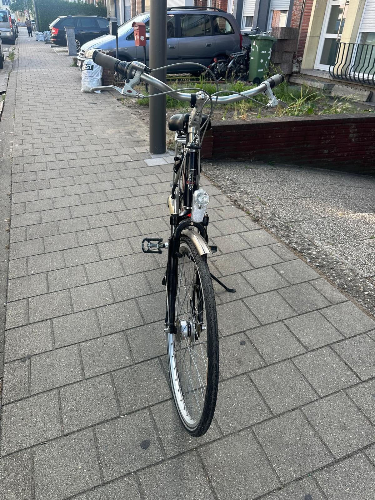 Damesfiets, Ophalen