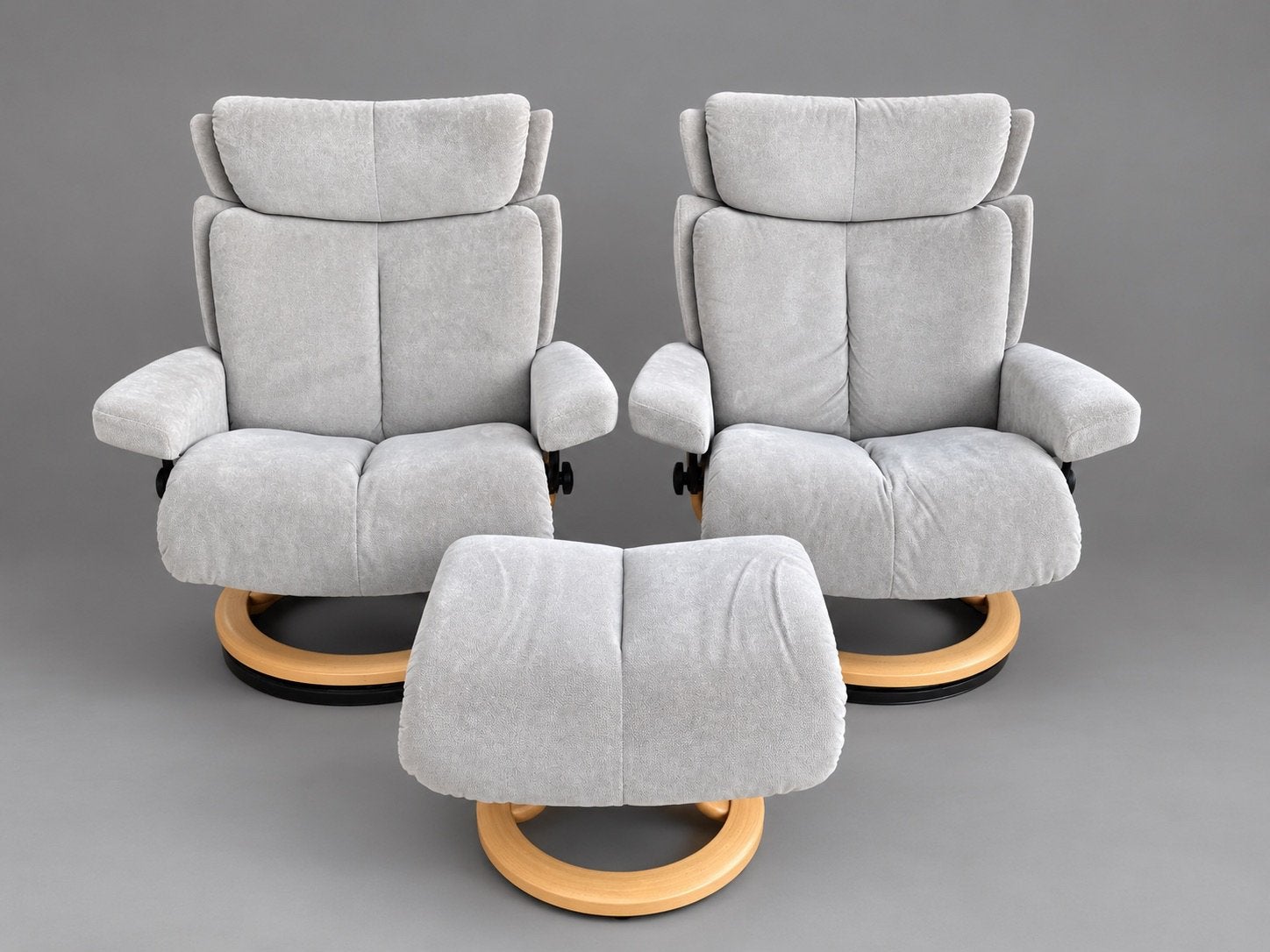 Luxe set Stressless fauteuils (Large), Ophalen, Zo goed als nieuw, Stof