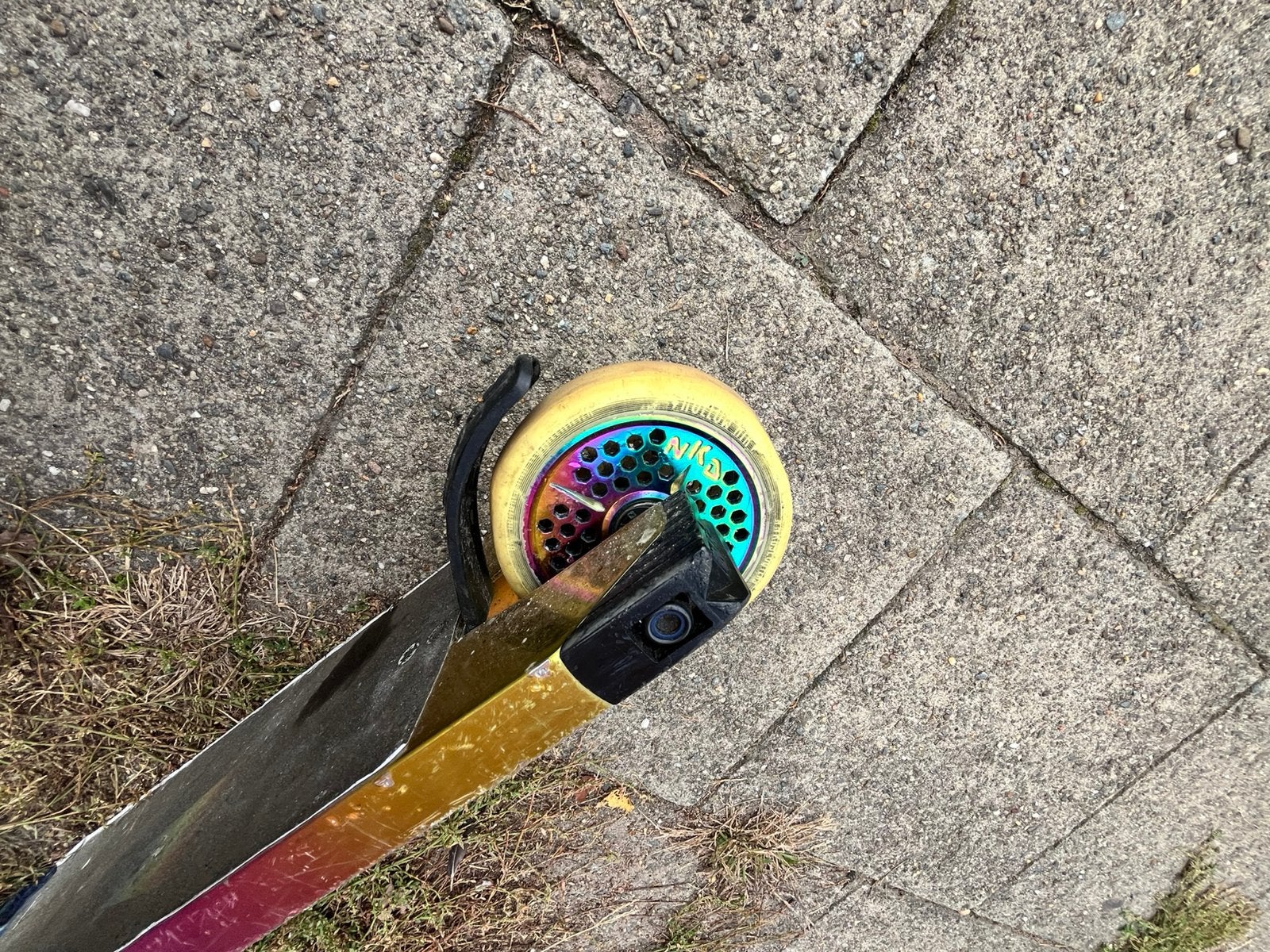 Custom stuntstep nkd, Fietsen en Brommers, Ophalen, Gebruikt, Gewone step
