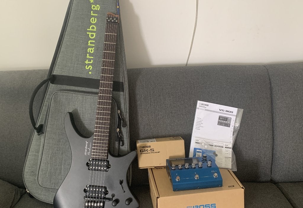 Roland/BOSS VG-800 + GK-5 + Strandberg gitaar, Ophalen of Verzenden, Zo goed als nieuw, Volume