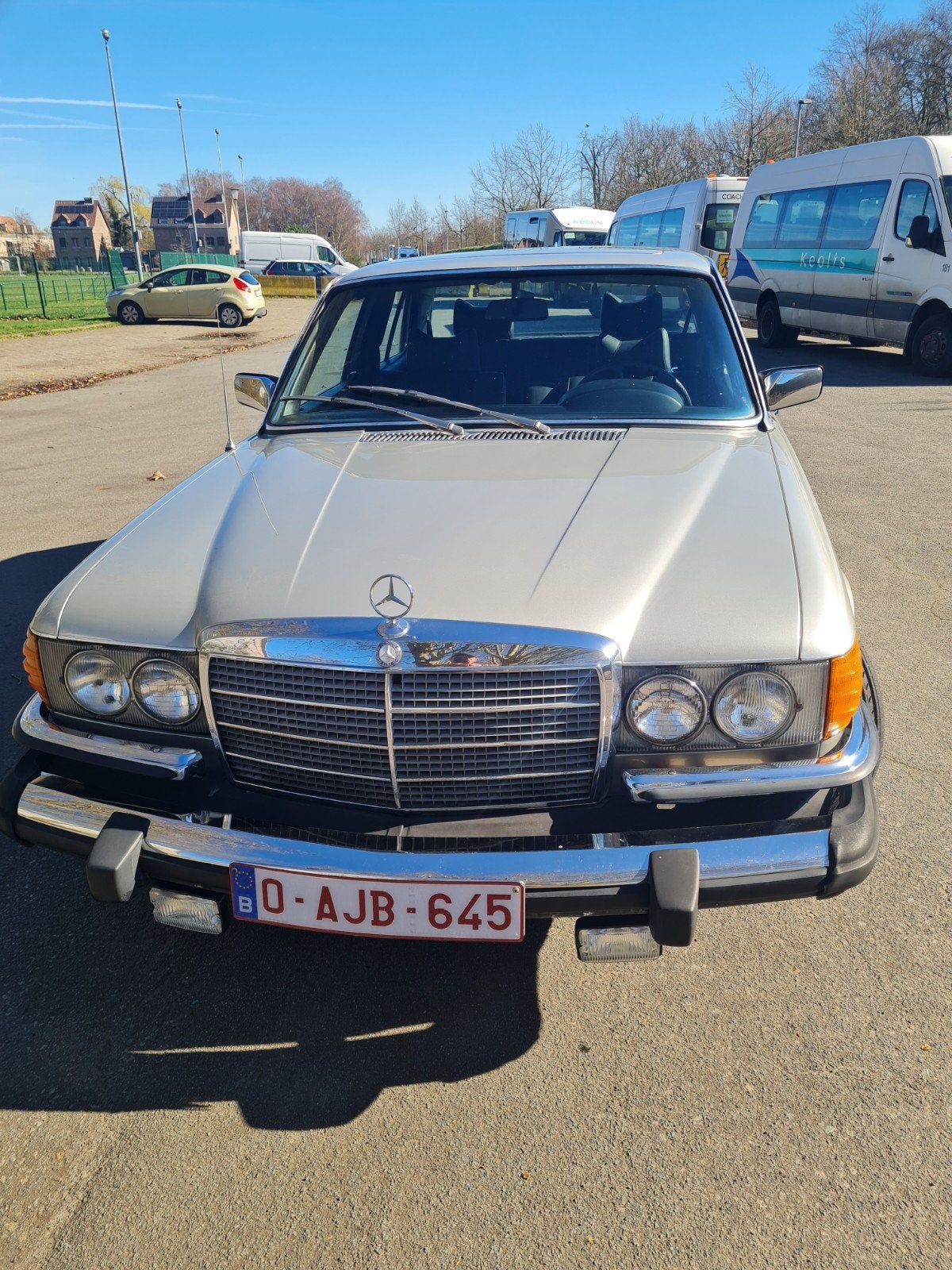 mercedes 280se, Autos, Cuir, Argent ou Gris, Achat, Noir