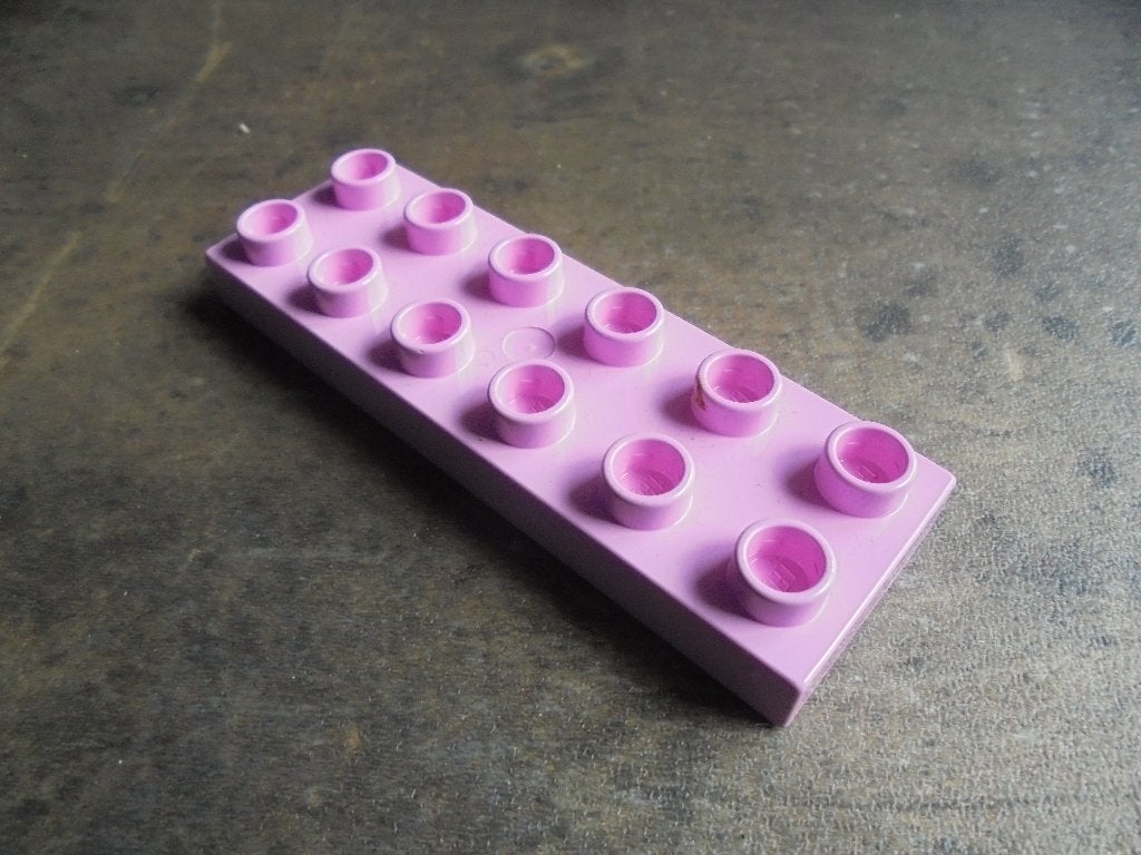 Lego Duplo Plate 2x6 (zie foto's) 5, Ophalen of Verzenden, Gebruikt, Losse stenen, Duplo