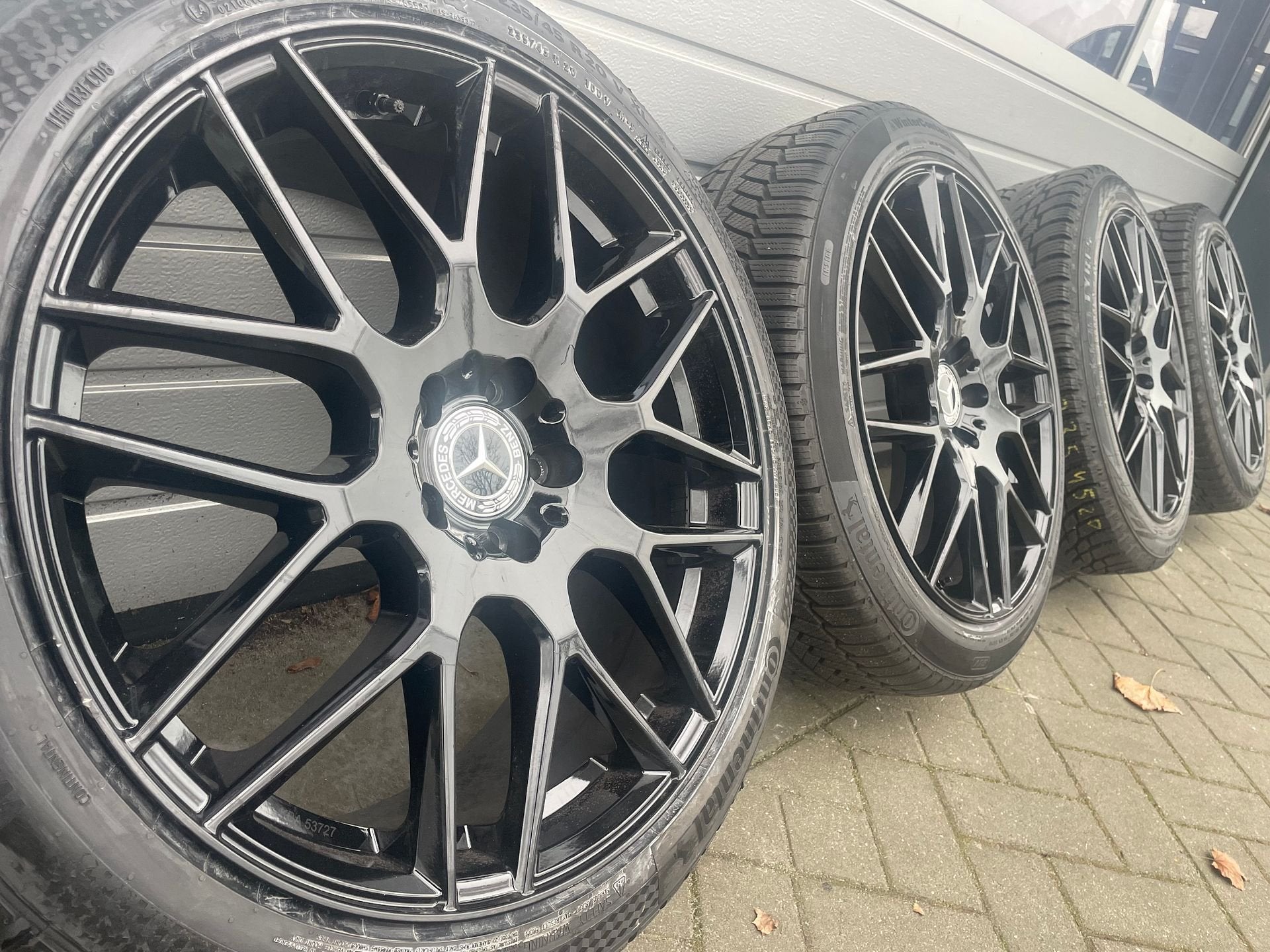 Zwarte 20 inch Mercedes Vito V klasse W447 EQV velgen banden, Pneus et Jantes, 20 pouces, -, -