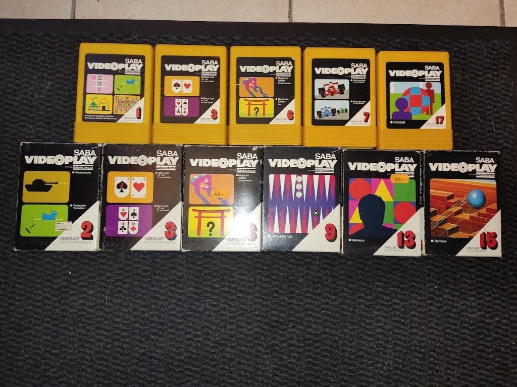 SABA Videoplay cartridges, Gebruikt, Overige genres, 2 spelers, Eén computer