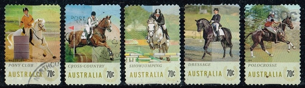 Timbres-poste d'Australie - K 6142 - Sports équestres, Envoi, Affranchi