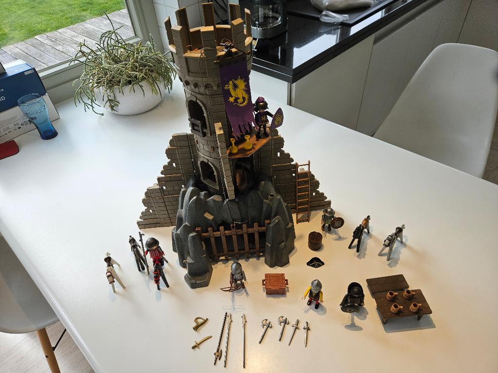 Playmobil burcht met ridders, Kinderen en Baby's, Speelgoed | Playmobil, Ophalen, Zo goed als nieuw, Complete set