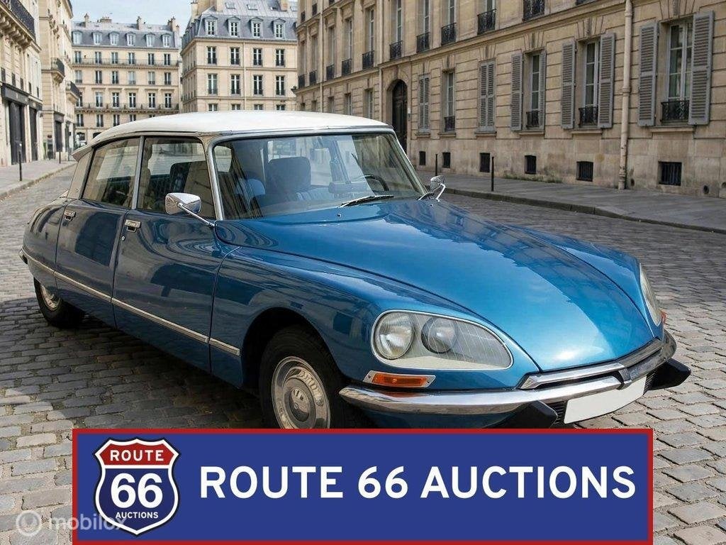 Citroën DS 21 Super 5 | 1974 | Route 66 Auctions, Citroën, Zwart, Bedrijf, Handgeschakeld