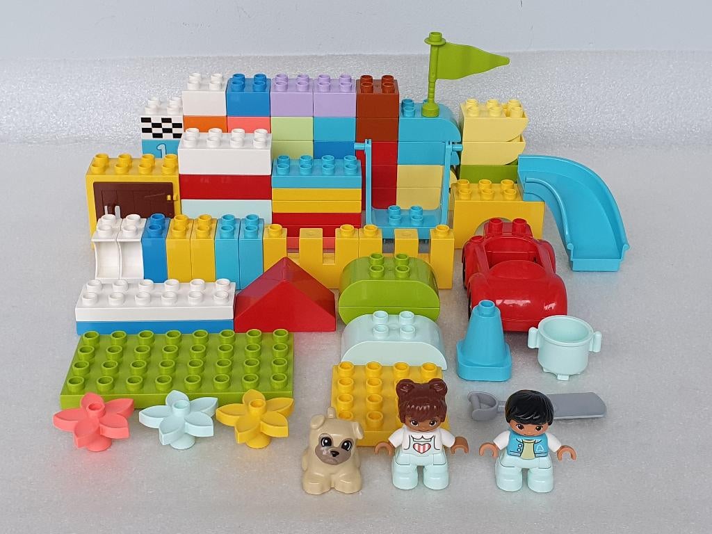 Lot Lego Duplo met 80-tal onderdelen, Kinderen en Baby's, Speelgoed | Duplo en Lego, Gebruikt, Overige thema's, Ophalen of Verzenden