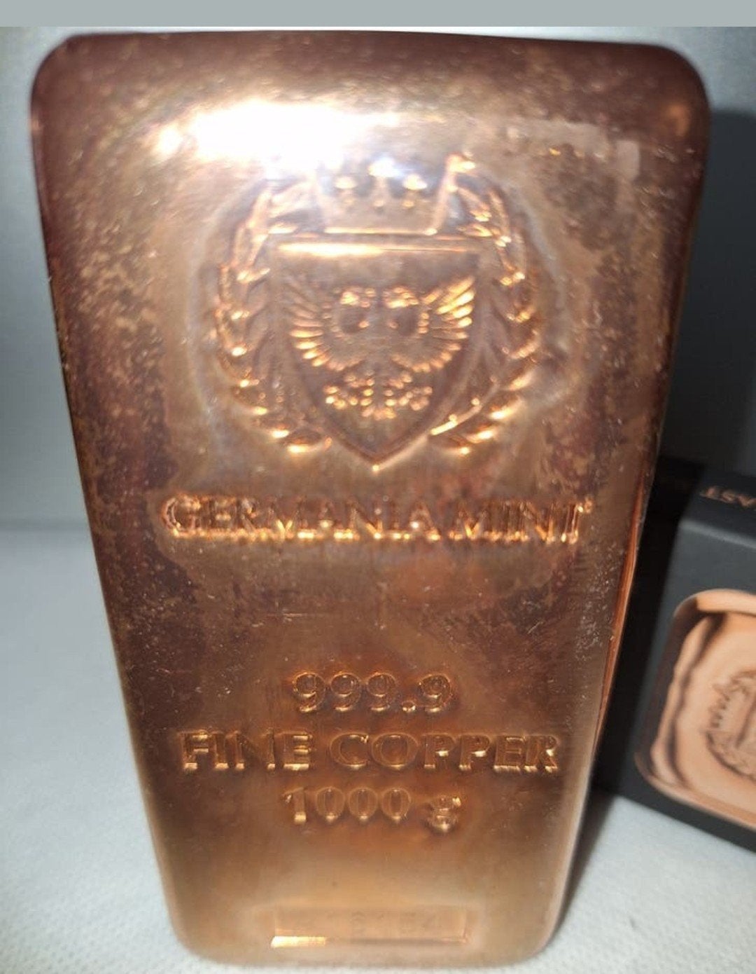 Germania Mint 1 KG Koperbaar (999.9 Fijn Koper), Enlèvement ou Envoi, Cuivre