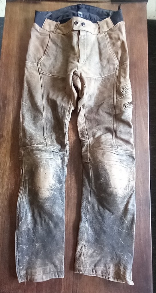 Neuf: Pantalon cuir Richa vintage brun  M Look chopper, Motoren, Kleding | Motorkleding, Ophalen of Verzenden, Nieuw met kaartje