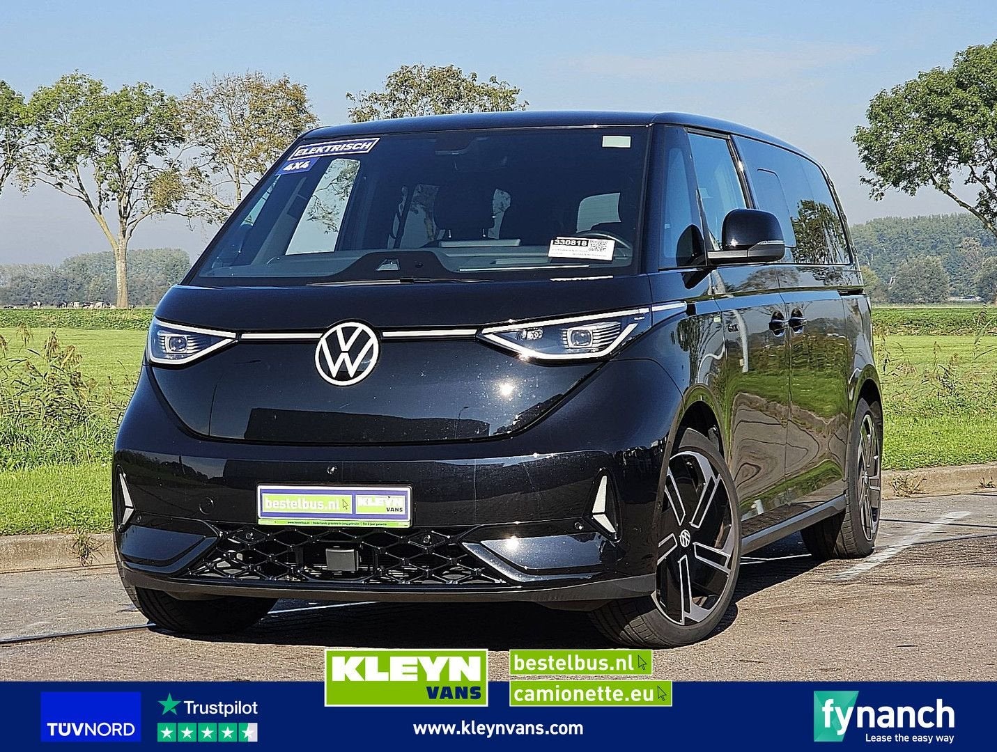 Volkswagen ID.BUZZ GTX L2 LWB 86 kWh 4Motion 7 Persoons 2x A, Automaat, Parkeercamera, Zwart, Te koop