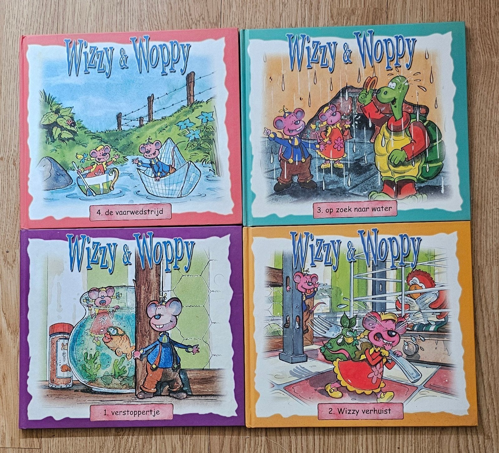4 boekjes van wizzy & woppy, Ophalen of Verzenden